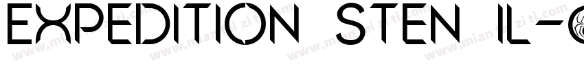 Expedition Stencil字体转换